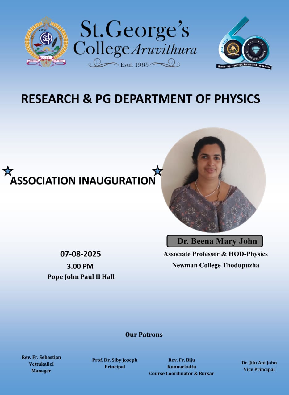 Association Inauguration - Research & PG Department of Physics